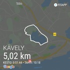 Minulla on Tampereella oltaessa tapana kiertää Tohloppijärvi kävellen. Tässä erään elokuisen lenkin reitti Tohloppijärven ympäri.