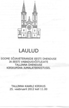 Suomen-Poikien kirkkopyhän ohjelma Kaarlen kirkossa