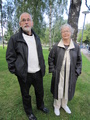 Jorma ja Leena Huuhtanen Vihdistä olivat myös paikalla.