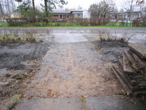 Sisääntulo on pahasti kesken.