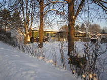 Tohlopin rivitalon pihaa jouluna 2012. 