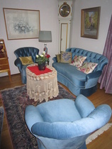 Sisällä oli lisää joulunvärejä ja