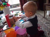 Kaksivuotissyntymäpäivillä kotona Laajasalossa 20.4.2015