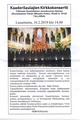 Kaaderilaulajien kirkkokonsertin ohjelman kansilehti