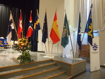 Pohjoismaiset liput olivat hyvin mukana lippulinnassa.