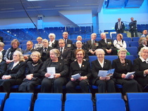 Myös naisveteraaneja oli mukana.