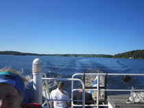 Mahnalan selkää. Kaukana horisontissa ovat marjatilat.