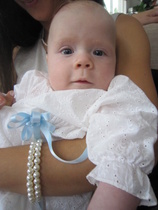 Olen valmiina kastejuhlaan.