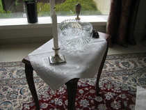 Myös kastepöytä on kunnossa.