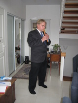 Saimme kuulla myös taitavaa nokkahuilun soittoa.