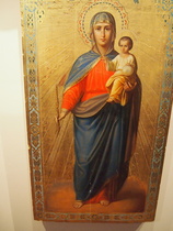 Kookas Jumalan äiti ja Jeesus lapsi-ikoni