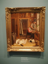 Sisäkuva Mariebergin verstaasta Ruotsissa, Ferdinand von Wright 1850/1852