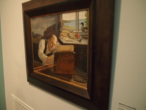 Ferdinand von Wright, nuorin veljeksistä halvautui ja saattoi maalata vanhemmalla ikää vain makuulta.