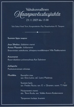 Seuraavissa kuvissa on maanpuolustusjuhlan ohjelma, josta selviää, että juhlan