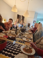 Talkoosopalla Käellä 25.10.2025. Soppa oli hyvää. Kiitos siitä!